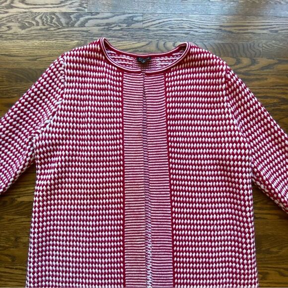Talbots Pure Merino Wool Open Front Cardigan womens L 100% merino wool red - Picture 10 of 14